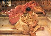 Sir Lawrence Alma-Tadema,OM.RA,RWS Favourite Poete Germany oil painting artist